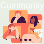 Button: community
