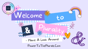 purple image with the text welcome to plurality