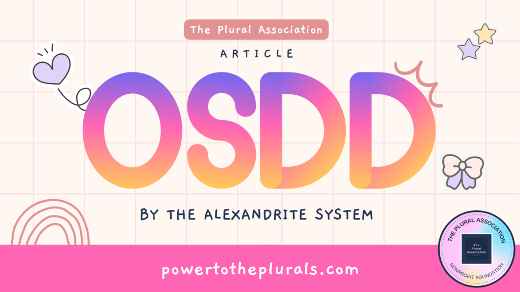 Poster for the OSDD article by The Alexandrite System