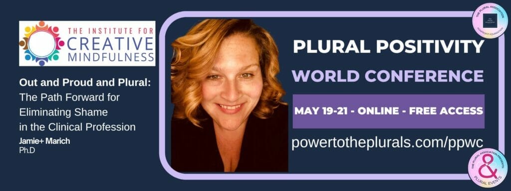 A poster promoting the Plural Positivity World Conference, organized by The Plural Association.